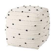 Black Dots Pouf PoufDot